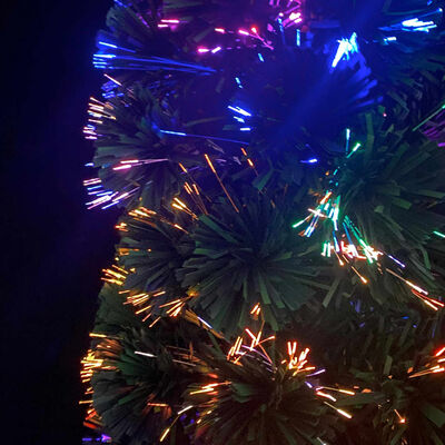 vidaXL Umelý úzky vianočný stromček s podstavcom 150 cm optické vlákno