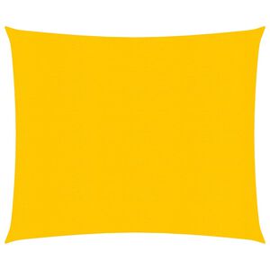 vidaXL Tieniaca plachta 160 g/m&sup2; &scaron;tvorec žlt&aacute; 5x5 m, HDPE