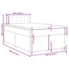 vidaXL Boxspring posteľ s matracom modr&aacute; 120x190 cm l&aacute;tka