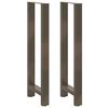 vidaXL Nohy barov&eacute;ho stola, pr&iacute;rodn&aacute; oceľ, 2 ks, 40 x (110-111) cm, oceľ
