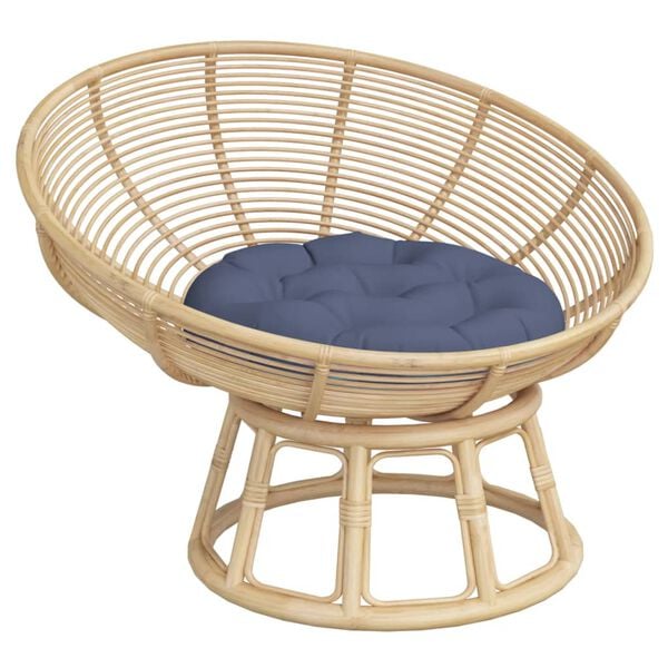 vidaXL Okr&uacute;hly vank&uacute;&scaron; n&aacute;morn&iacute;cky modr&yacute; &Oslash; 60 x 11 cm oxfordsk&aacute; l&aacute;tka