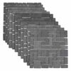 vidaXL Mozaikov&eacute; dlaždice Siv&aacute; 30 x 30 cm Mramor
