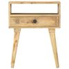 vidaXL Nočn&yacute; stol&iacute;k 40x35x50 cm, mangov&yacute; mas&iacute;v