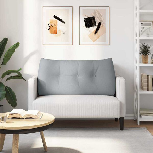 vidaXL Podu&scaron;ka na chrb&aacute;t Svetlosiv&aacute; 100 x 24 x 50 cm l&aacute;tka