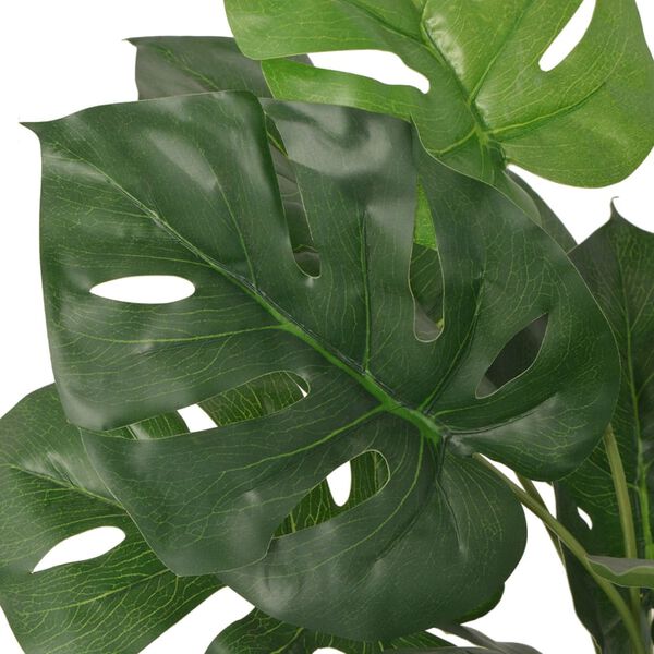 vidaXL Umelá rastlina, monstera s kvetináčom 45 cm, zelená