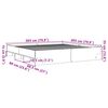 VidaXL R&aacute;m postele bez matraca Dub hned&yacute; 200x200 cm Kon&scaron;trukcia dreva