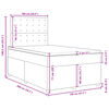 vidaXL Boxspring posteľ s matracom bledosiv&aacute; 120x200 cm l&aacute;tka