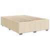 vidaXL Boxspring posteľ s matracom kr&eacute;mov&yacute; 140x190 cm l&aacute;tka