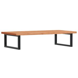 vidaXL Polica pod um&yacute;vadlo n&aacute;stenn&aacute; oceľ a bukov&yacute; mas&iacute;v