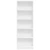 vidaXL Knižnica biela 60x24x176 cm, syntetick&eacute; drevo