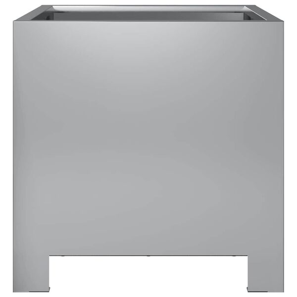 vidaXL Záhradný kvetináč 30x30x30 cm, pozinkovaná oceľ