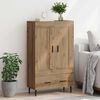 vidaXL Highboard Remeselný dub 69,5 x 31 x 115 cm Kompozitné drevo