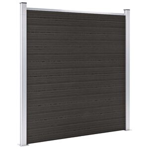 vidaXL Plotov&yacute; panel WPC 180x186 cm čierny