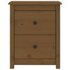 vidaXL Nočné stolíky 2 ks medovohnedé 50x35x61,5 cm borovicový masív