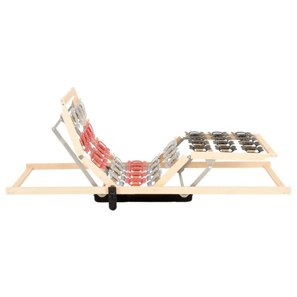 vidaXL Lamelov&yacute; posteľn&yacute; ro&scaron;t s elektromotorom nastaviteľn&aacute; hlava a nohy 90x200 cm