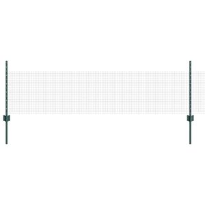 vidaXL Zvaren&eacute; pletivo s podperami 50 x 0,5 m PVC potiahnut&aacute; oceľ