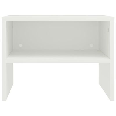 vidaXL Nočný stolík biely 40x30x30 cm drevotrieska