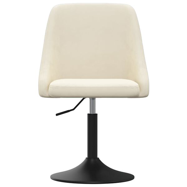 vidaXL Jed&aacute;lensk&aacute; stolička kr&eacute;mov&aacute; zamatov&aacute;