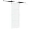 vidaXL Posuvn&eacute; dvere 78 x 211 cm Kompozitn&eacute; drevo Biela a čierna