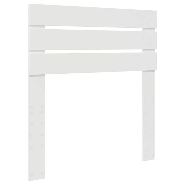 vidaXL Zadné čelo s čelnou doskou Biela 90 cm Kompozitné drevo