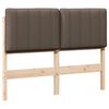 vidaXL Čal&uacute;nen&eacute; čelo postele s čelnou doskou Hned&aacute; a taupe 120 cm
