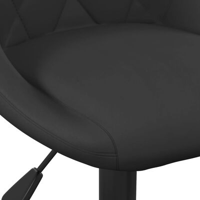 vidaXL Otočné jedálenské stoličky 2 ks čierne zamatové