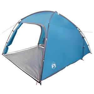 vidaXL Stan chata so strechou Modr&aacute; 370 x 230 x 185 cm taft
