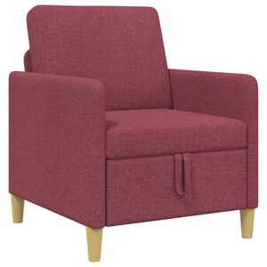 vidaXL Sofa s &uacute;ložn&yacute;m priestorom V&iacute;no červen&eacute; 72 x 78 x 87 cm