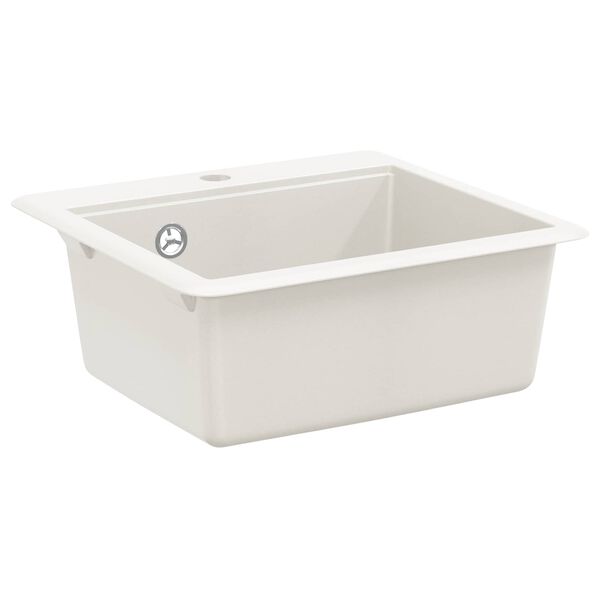 vidaXL Drez Biela 470 x 440 mm Granite