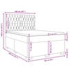 vidaXL Posteľn&yacute; r&aacute;m boxspring s matracom sivohned 160x200 cm l&aacute;tka