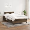 vidaXL Boxspring posteľ s matracom tmavohned&aacute; 120x190 cm l&aacute;tka