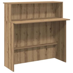 vidaXL Recepčn&yacute; st&ocirc;l dub artisan 100x50x103,5 cm kompozitn&eacute; drevo