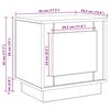 vidaXL Nočn&yacute; stol&iacute;k Star&eacute; drevo 44 x 34,5 x 45 cm Kompozitn&eacute; drevo