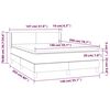 vidaXL Boxspring posteľ s matracom bledosiv&aacute; 140x200 cm l&aacute;tka
