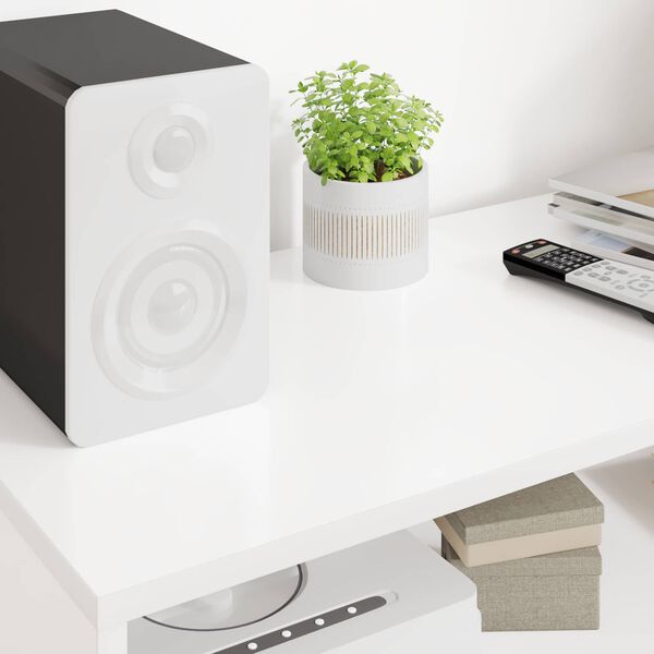 vidaXL TV skrinka Biela 100 x 35 x 40 cm Kompozitn&eacute; drevo