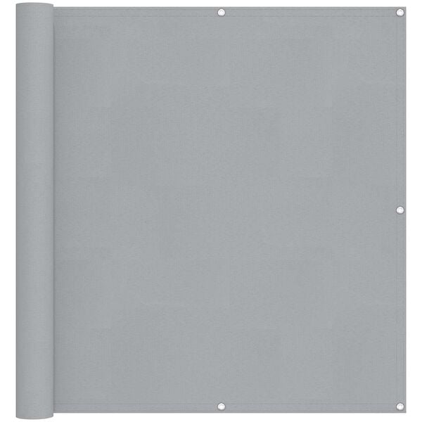 vidaXL Balk&oacute;nov&aacute; obrazovka PU potiahnut&yacute; oxford alu