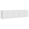 vidaXL TV skrinka, biela 142,5x35x36,5 cm, kompozitn&eacute; drevo