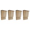 vidaXL Domček pre netopierov 4 ks 22x12x34 cm dreven&yacute;