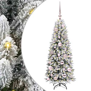 vidaXL Umel&yacute; vianočn&yacute; stromček Biela 120 cm PVC a plast a oceľ a PE