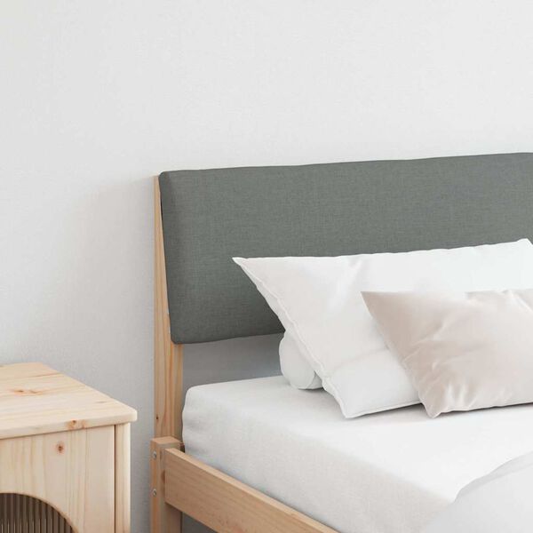 vidaXL Čal&uacute;nen&eacute; čelo postele Tmavo &scaron;ed&aacute; 200 cm