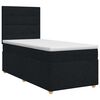 vidaXL Posteľ boxspring s matracom Čierna 90 x 200 cm L&aacute;tka