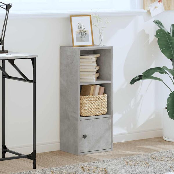 vidaXL Knižnica bet&oacute;novo siv&aacute; 31x24x77 cm kompozitn&eacute; drevo