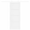 vidaXL Posuvn&eacute; dvere ORKDAL Biela 78 x 202 cm Mas&iacute;vne borovicov&eacute; drevo