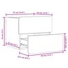 vidaXL Nočn&yacute; stol&iacute;k 2 pcs Hned&aacute; 39 x 34 x 33 cm Borovicov&yacute; mas&iacute;v