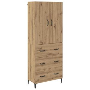 vidaXL Highboard Remeseln&yacute; dub 69,5 x 34 x 180 cm Kompozitn&eacute; drevo