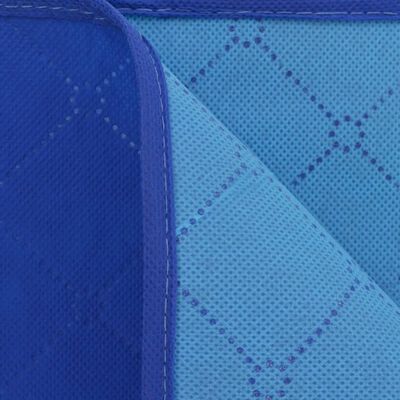 vidaXL Pikniková deka, modro-bledomodrá, 150x200 cm