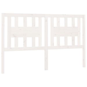 vidaXL Čelo postele biele 206x4x100 cm mas&iacute;vna borovica