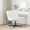 vidaXL Otočn&aacute; stolička Biela 63 x 75 x 76 cm PU