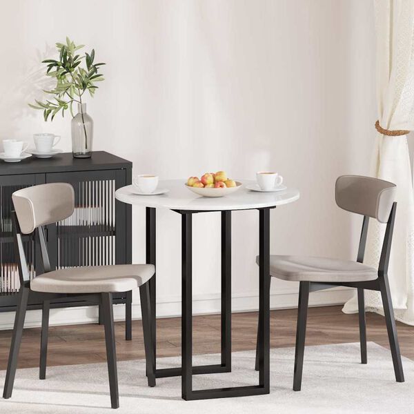 vidaXL Vrchn&aacute; doska Biela s vysok&yacute;m leskom 70 x 70 x 1,5 cm