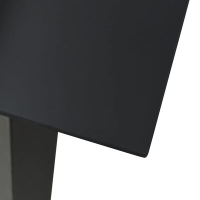 vidaXL 3-dielna vonkajšia jedálenská súprava PVC ratanová čierna